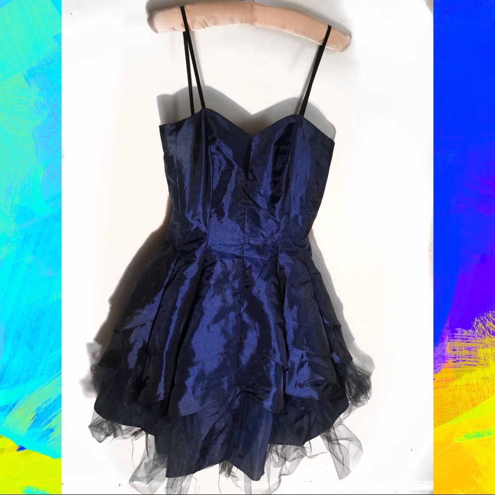 Dark Blue Corset Dress